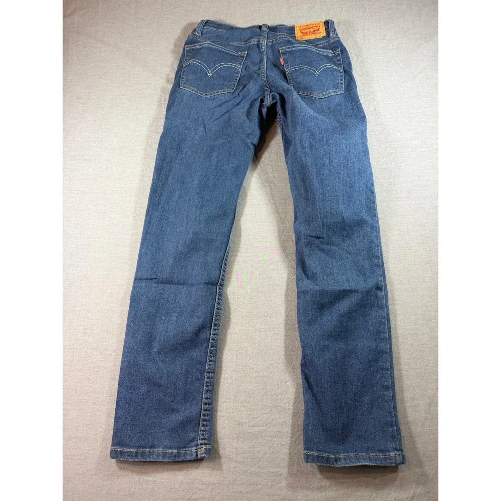 Levi's 502 Taper Jeans Boys 16 Reg Blue Excellent Stretch Medium Wash Denim